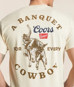 Graphic T-Shirts | Brew City Coors Banquet Bull Rider T-Shirt Natural