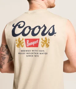 tee luv Coors Banquet Classic Tank Top Sand Outlet