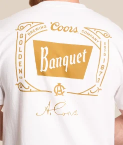 Tops|Graphic T-Shirts | tee luv Coors Banquet Golden T-Shirt White
