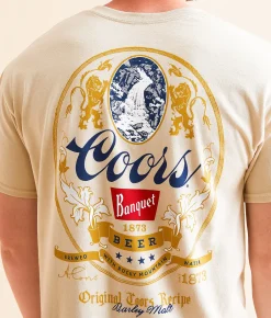 Brew City Coors Banquet Heritage T-Shirt Sand New