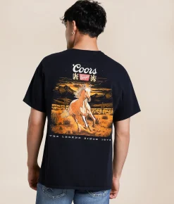 Junkfood Coors Banquet Horse T-Shirt Black Online