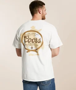 Graphic T-Shirts | Junkfood Coors Banquet Lasso T-Shirt Vintage White
