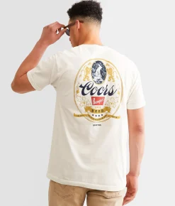 Brixton Coors Banquet Mountain T-Shirt Cream Online