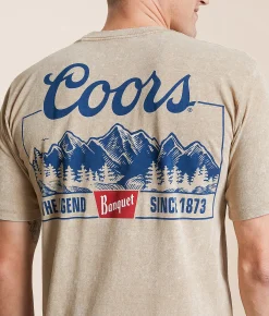 Changes Coors Banquet Mountain T-Shirt Beige Mineral Wash Online