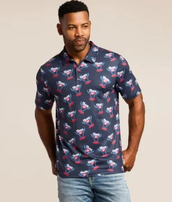Valor Coors Banquet Neon Rodeo Polo Navy Best
