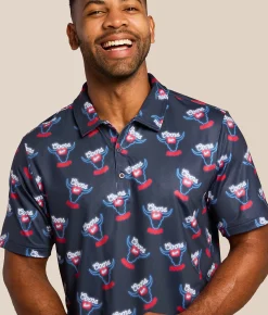 Valor Coors Banquet Neon Rodeo Polo Navy Best