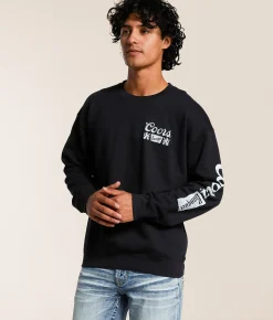 tee luv Coors Banquet Pullover Black Discount
