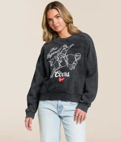 Tops | Changes Coors Banquet Pullover Washed Black