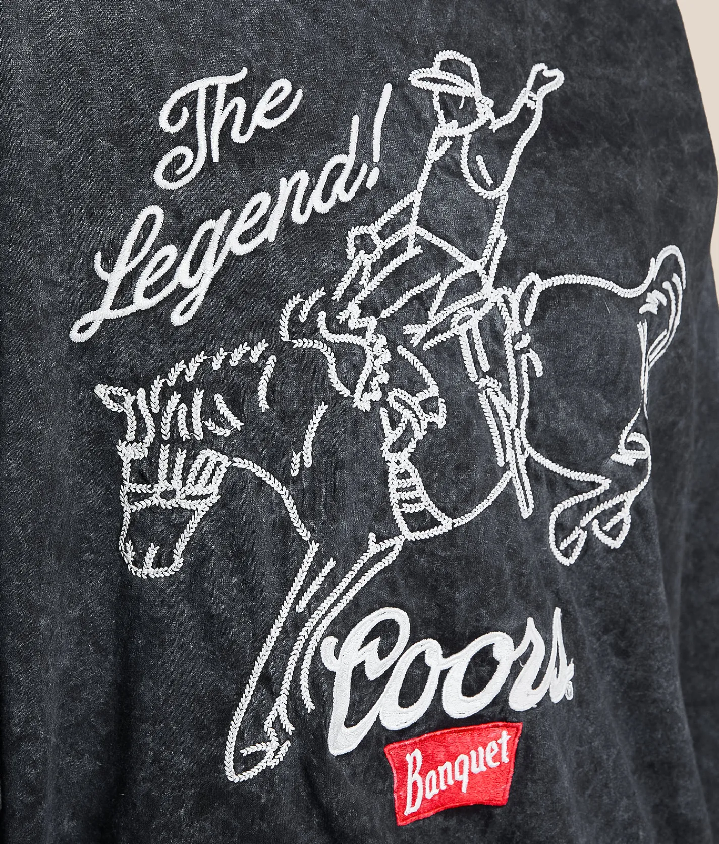 Tops | Changes Coors Banquet Pullover Washed Black