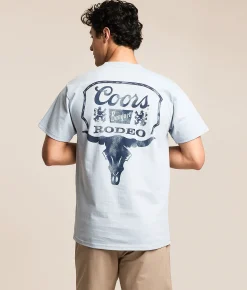 Tops|Graphic T-Shirts | tee luv Coors Banquet Rodeo T-Shirt Arctic Blue
