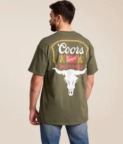 Tops|Graphic T-Shirts | tee luv Coors Banquet Rodeo T-Shirt Surplus Green