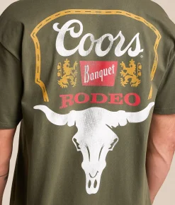 Tops|Graphic T-Shirts | tee luv Coors Banquet Rodeo T-Shirt Surplus Green