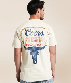 Tops|Graphic T-Shirts | tee luv Coors Banquet Rodeo T-Shirt Cream