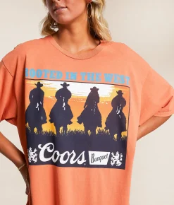 Tops | Junkfood Coors Banquet Rooted In The West T-Shirt Arabesque