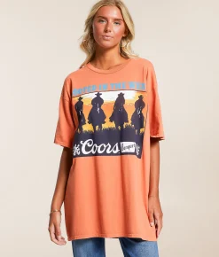 Tops | Junkfood Coors Banquet Rooted In The West T-Shirt Arabesque