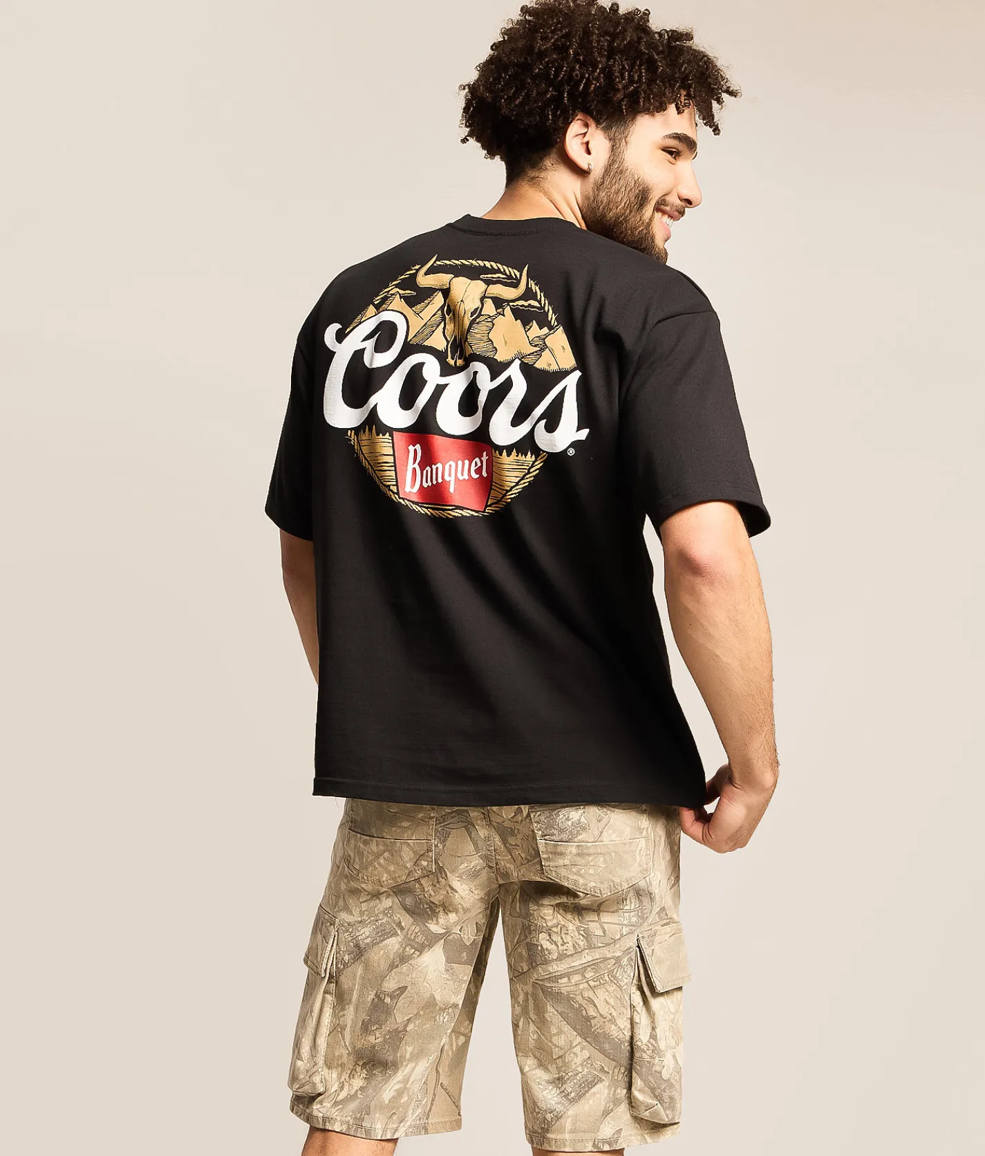 Changes Coors Banquet Skull Rope Mountain T-Shirt Black Sale