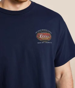 Graphic T-Shirts | Junkfood Coors Banquet Stained T-Shirt Navy