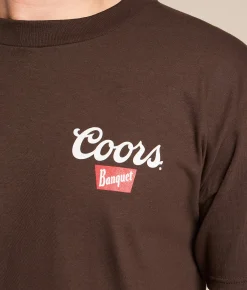 Tops|Graphic T-Shirts | tee luv Coors Banquet Sunset Longhorn T-Shirt Java