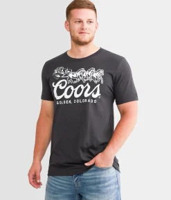 Brew City Coors Banquet Three Horses T-Shirt Dark Grey Best