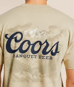 tee luv Coors Banquet T-Shirt Sand Hot