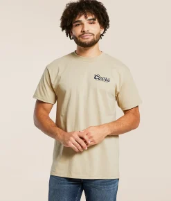 tee luv Coors Banquet T-Shirt Sand Hot