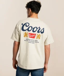 tee luv Coors Banquet T-Shirt Sand