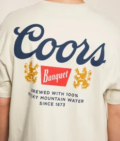 tee luv Coors Banquet T-Shirt Sand