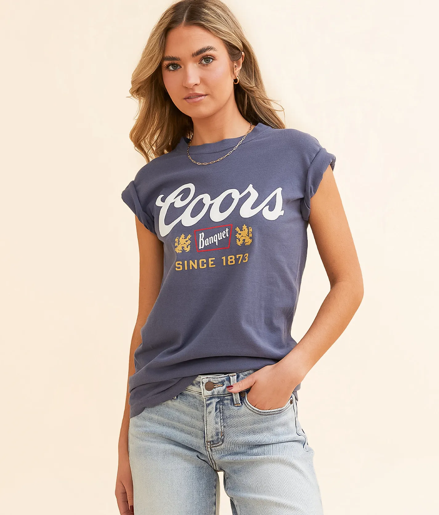Brew City Coors Banquet T-Shirt Navy Best