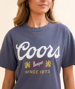 Brew City Coors Banquet T-Shirt Navy Best