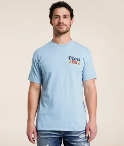 tee luv Coors Banquet T-Shirt Good Grey New
