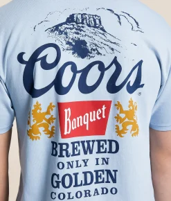 tee luv Coors Banquet T-Shirt Good Grey New
