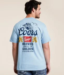 tee luv Coors Banquet T-Shirt Good Grey New