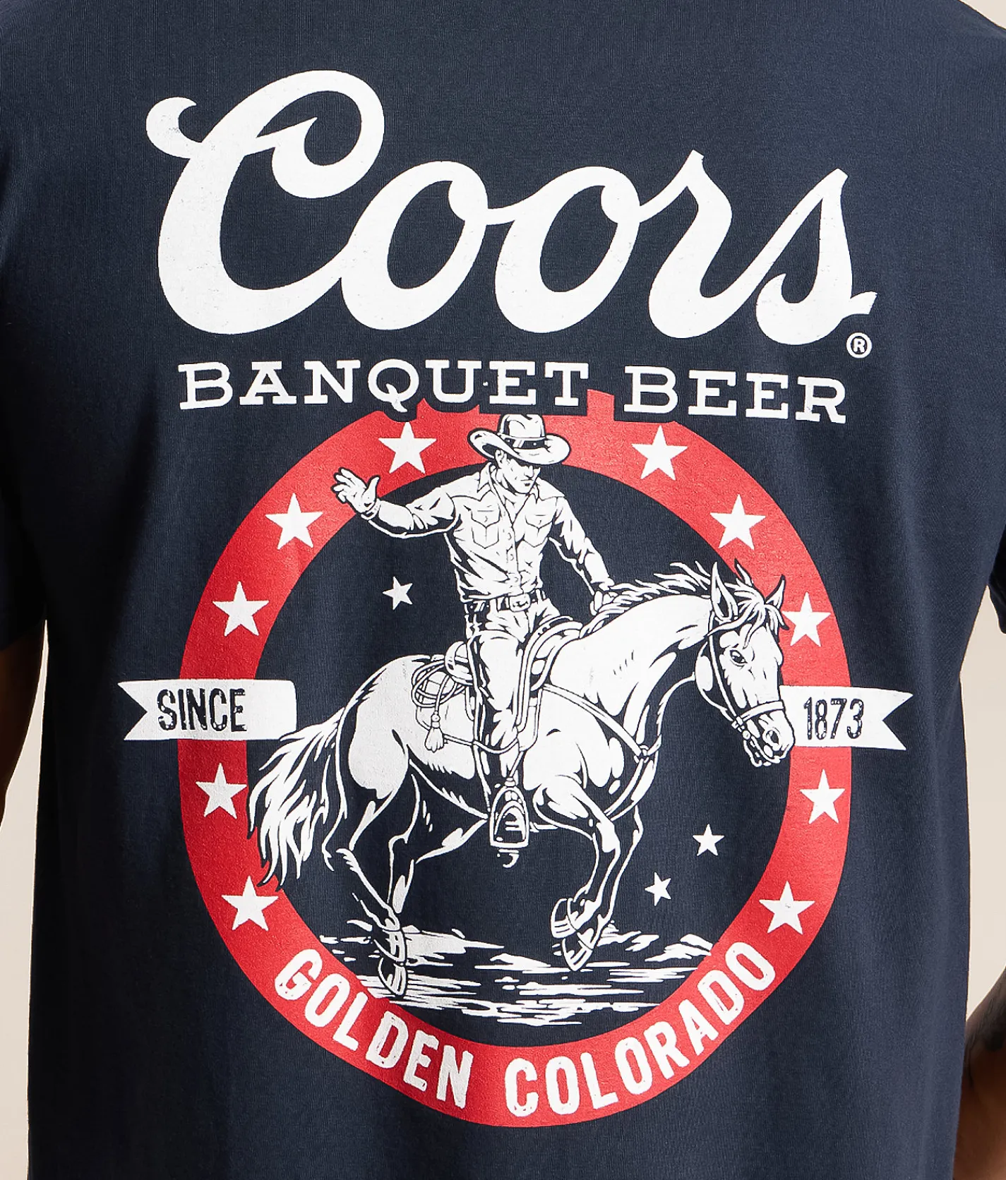 tee luv Coors Banquet T-Shirt Navy Online