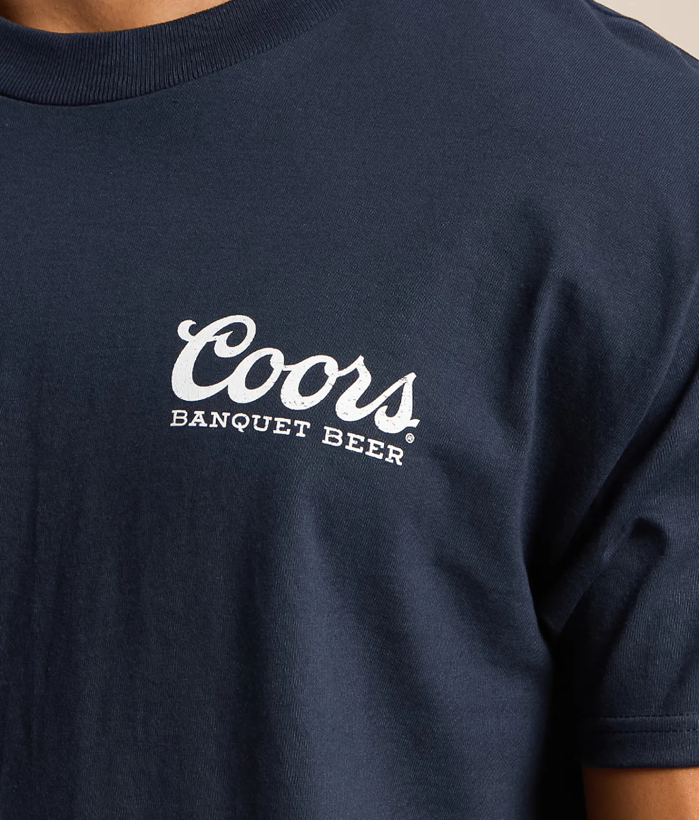 tee luv Coors Banquet T-Shirt Navy Online