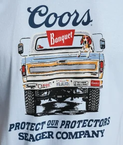 Seager Coors Banquet T-Shirt Blue Sale