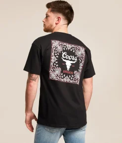 tee luv Coors Banquet T-Shirt Black Hot