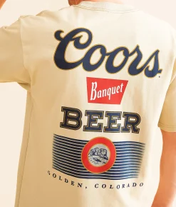 tee luv Coors Banquet T-Shirt Sand Discount
