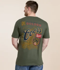 Graphic T-Shirts | tee luv Coors Banquet T-Shirt Surplus Green