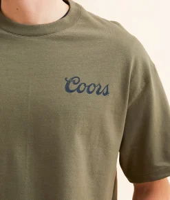 Graphic T-Shirts | tee luv Coors Banquet Waterfall T-Shirt Fatigue Green