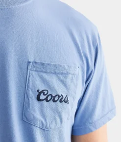 tee luv Coors Beer T-Shirt Washed Denim Outlet