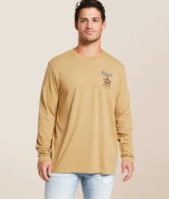 Tops|Graphic T-Shirts | Brixton Coors Bound T-Shirt Sand