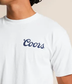 Screen Stars Coors Bucking Rodeo T-Shirt White Hot