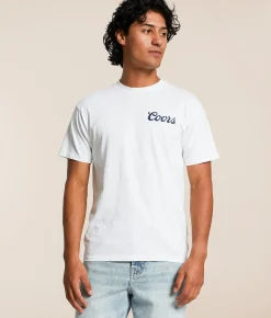 Screen Stars Coors Bucking Rodeo T-Shirt White Hot