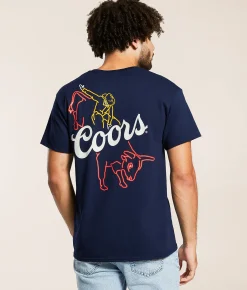 Changes Coors Bull Riding T-Shirt Navy Clearance