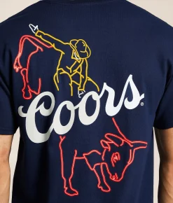 Changes Coors Bull Riding T-Shirt Navy Clearance