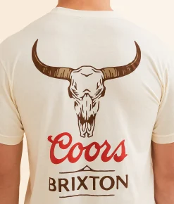 Brixton Coors Bull T-Shirt Cream Best