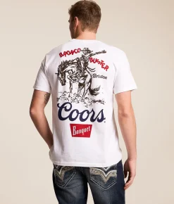 Tops|Graphic T-Shirts | Brixton Coors Buster T-Shirt White