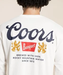 Tops|Graphic T-Shirts | tee luv Coors Classic T-Shirt Antique White