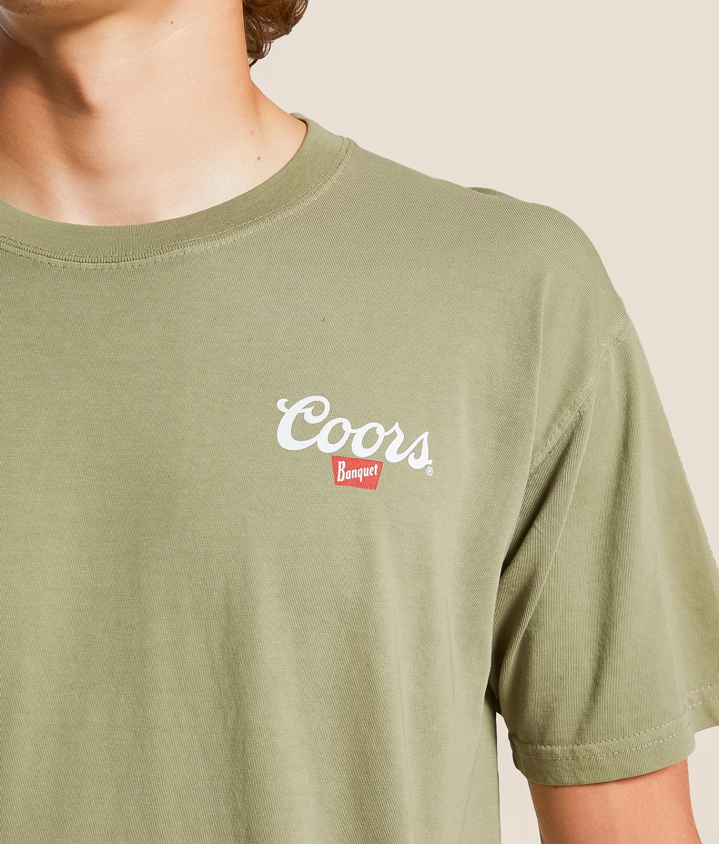 Tops|Graphic T-Shirts | Changes Coors Cowboy Cattle T-Shirt Khaki