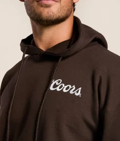Tops | tee luv Coors Cowboy Hooded Sweatshirt Dark Chocolate